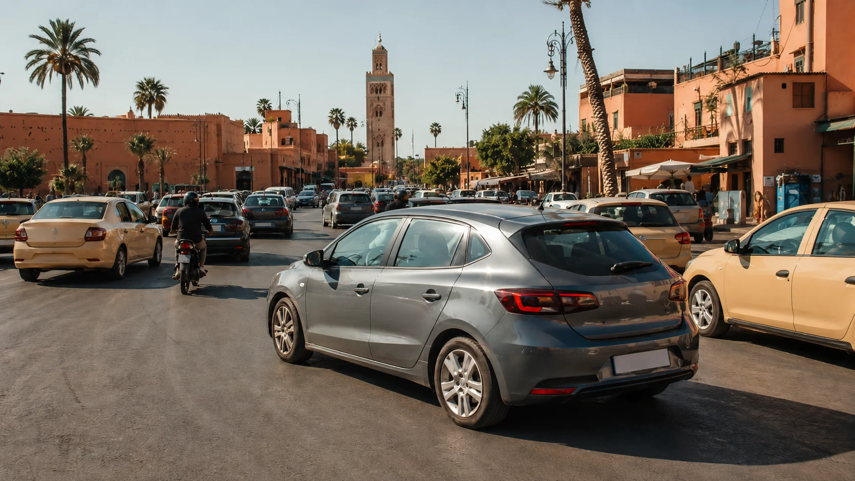 Driving in Marrakech