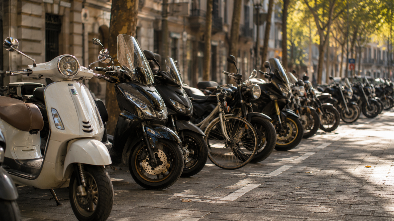 Scooters, Motos and Bikes